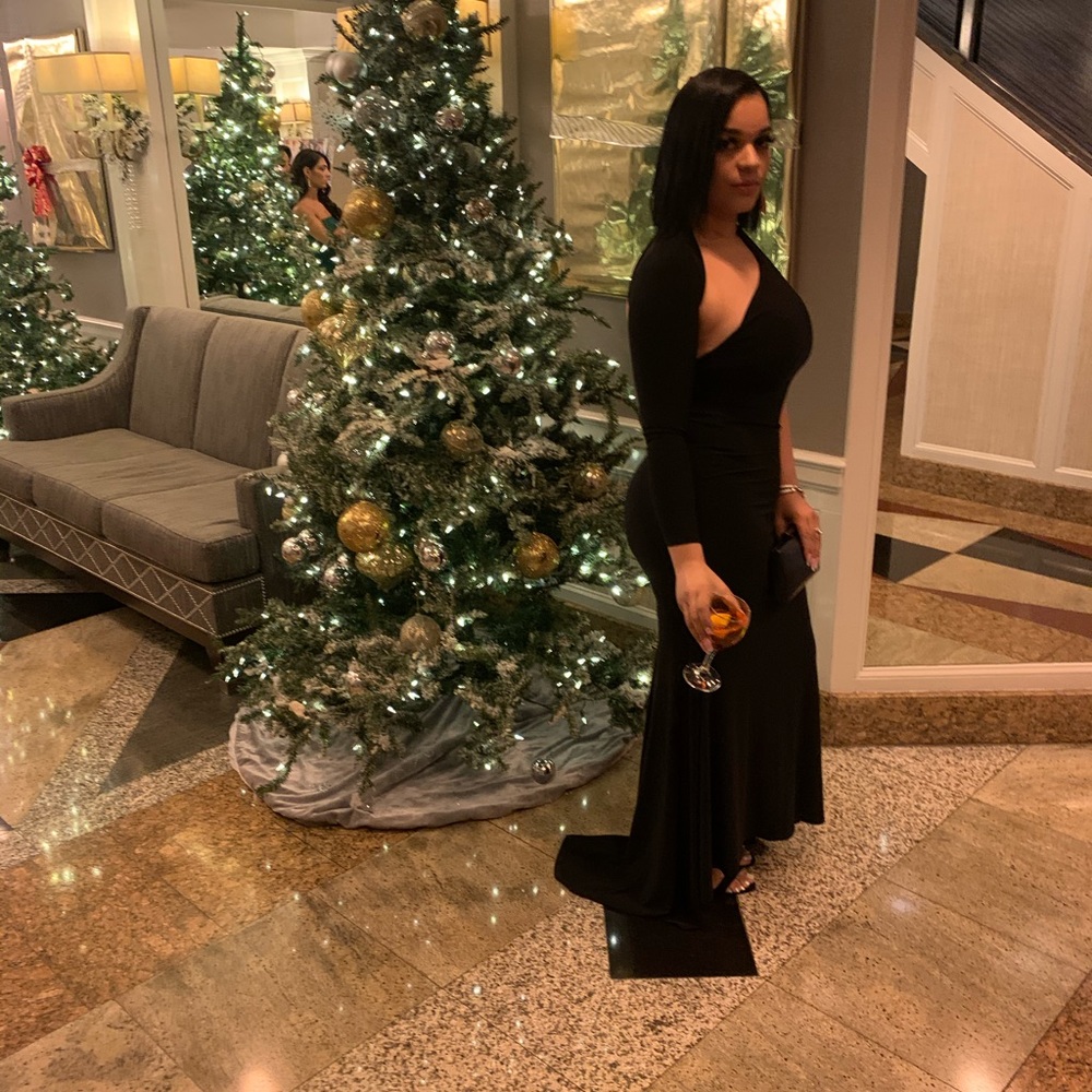 Black long dress